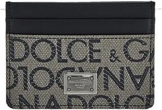Dolce & Gabbana Logo Jacquard Card Holder