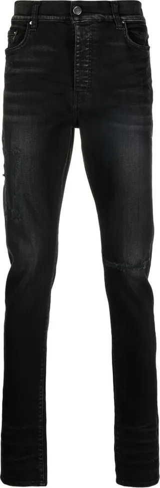 Logo-Embroidered Skinny-Cut Jeans