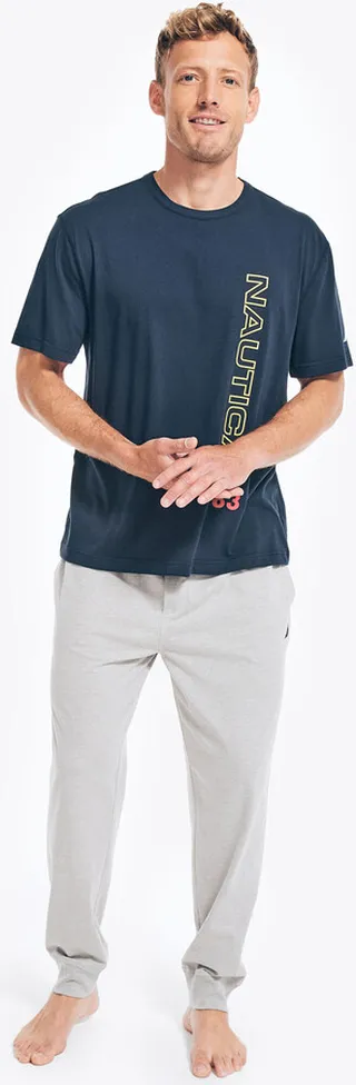 Logo Graphic T-Shirt Pajama Pant Set