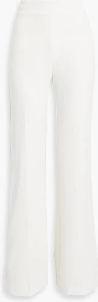 Crepe wide-leg pants