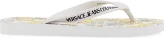 Versace Jeans Couture Logo Embossed Flip Flops