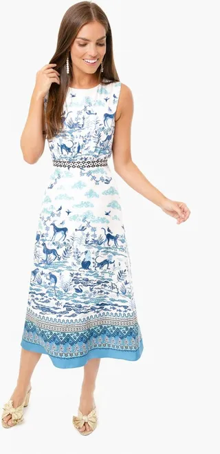 Porcelain Fleur D Dress
