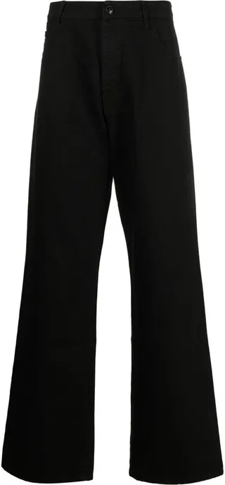 Logo-Patch Wide-Leg Jeans