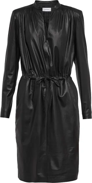 Leather minidress