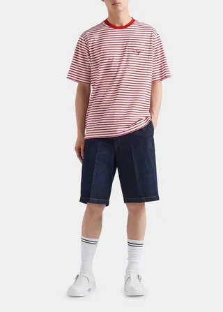Men's Striped Cotton T-Shirt