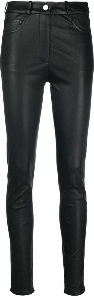 Samantha skinny-fit leather trousers