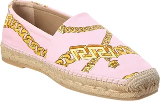 Versace Le Greca Canvas Espadrille