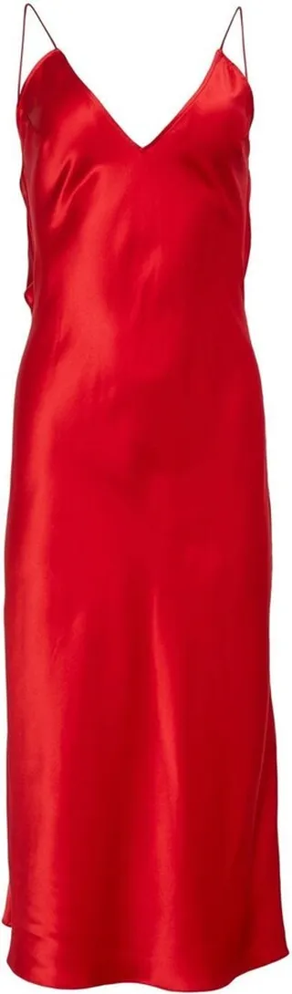 Crystal midi low-back slip