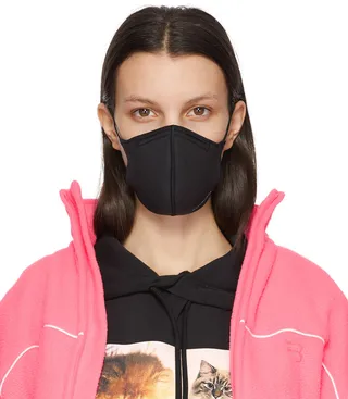 Balenciaga Black Logo Care Mask