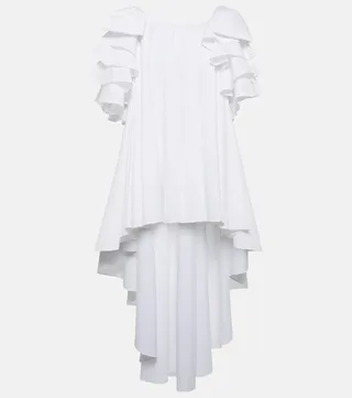 Fiona cotton-blend off-shoulder maxi dress
