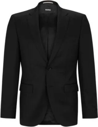 Single-breasted jacket in virgin-wool serge
