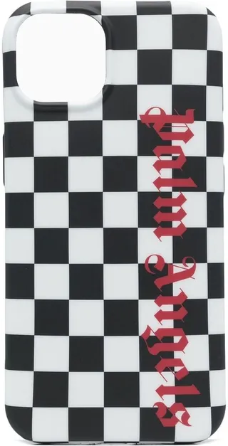 checkerboard logo-print iPhone 13 case