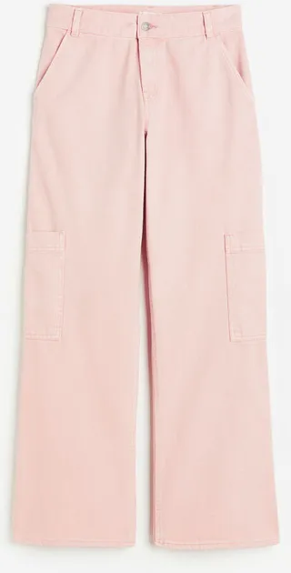 Wide-leg Cargo Pants
