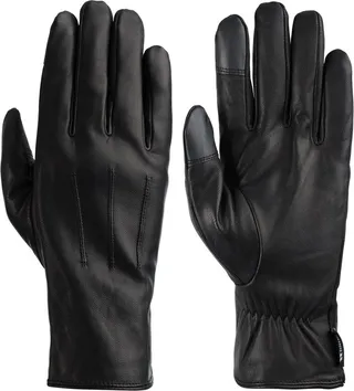 Trespass Mens Shay Leather Gloves - Black