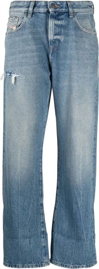 1999 Straight-Leg Distressed Jeans