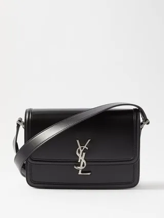 Solferino Medium Ysl-plaque Leather Shoulder Bag