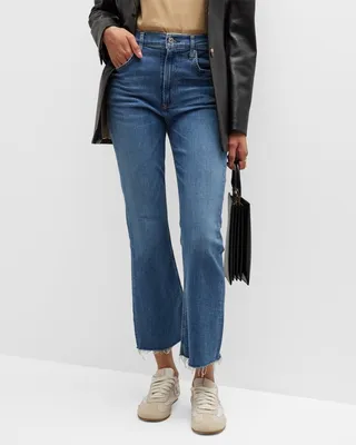 Isola Mid-Rise Cropped Bootcut Jeans
