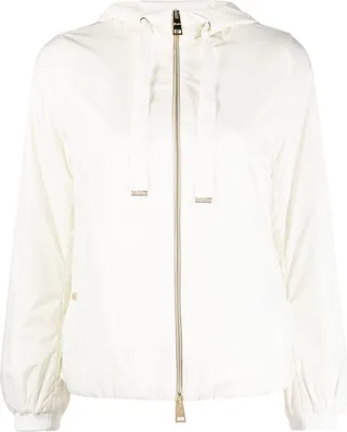 Drawstring-Fastening Jacket