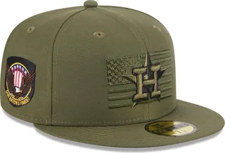 Men's New Era Green Houston Astros 2023 Armed Forces Day On-Field 59FIFTY Fitted Hat