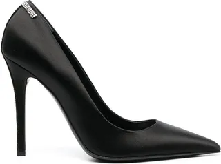 105mm Crystal-Embellished Satin Pumps