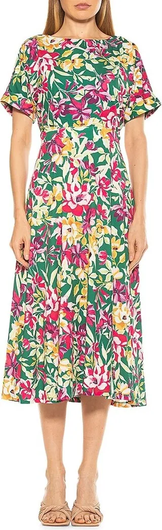 Lana Boatneck Midi Dress