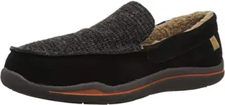 Acorn Men's Ellsworth Moc Slippers with Suede Upper and Berber Lining