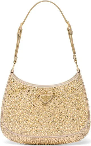 Cleo crystal-embellished shoulder bag