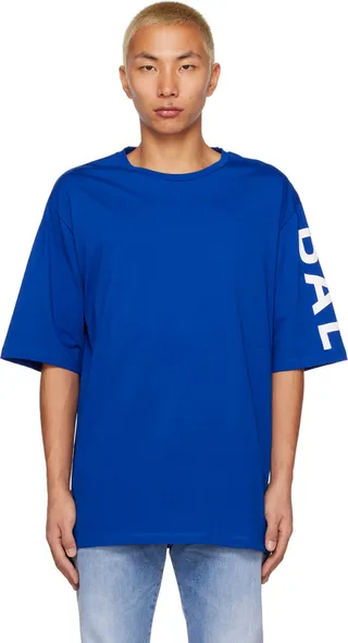 Balmain Blue Printed T-Shirt