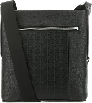 Salvatore Ferragamo Embossed Motif Crossbody Bag