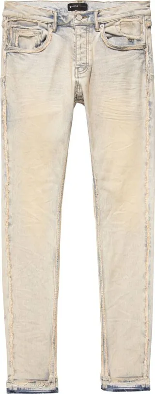 Distressed-Finish Skinny Jeans