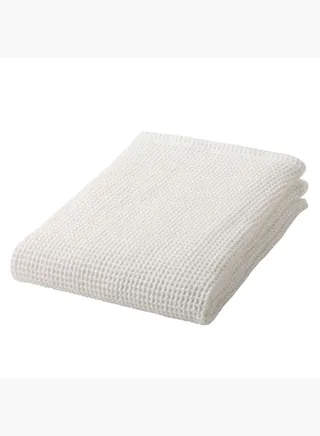 Cotton Waffle Thin Small Bath Towel W 60 x L 120 cm