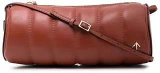 Padded Cylinder ribbed shoulder bag