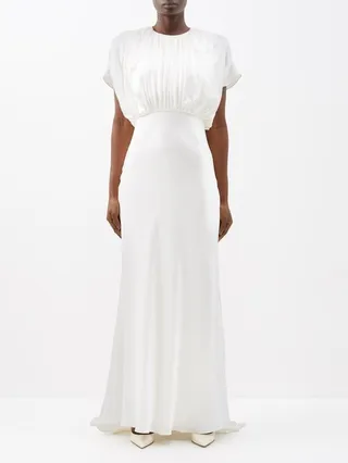 Fiona Washed Silk-satin Gown
