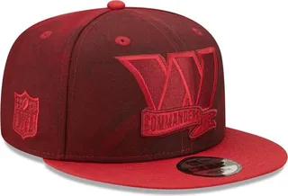 Men's New Era Burgundy Washington Commanders Ink Dye Tonal 2022 Sideline 9FIFTY Snapback Hat