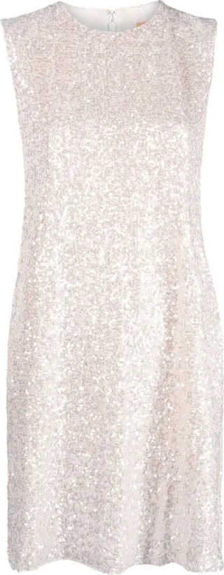 Sequin-Embellished Tunic Top