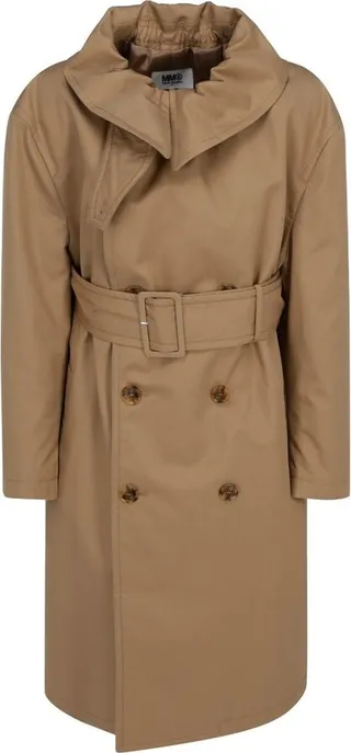 MM6 Maison Margiela Double Breasted Trench Coat
