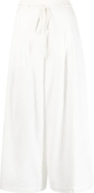 Eloisa vertical-stripe culottes