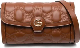 GG-matelassé leather shoulder bag
