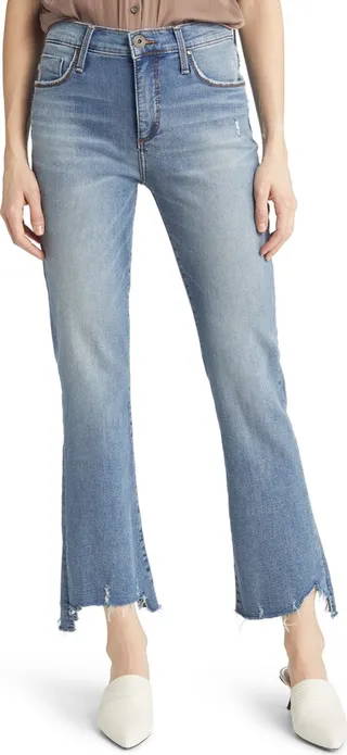Daniel High Waist Chew Hem Baby Bootcut Jeans