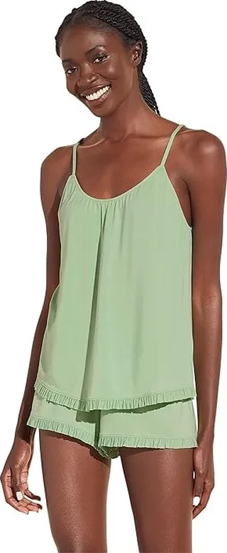 Eberjey Gisele Cami and Shorts Set (Pistachio) Women's Pajama Sets