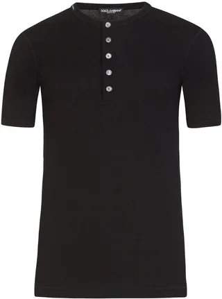 button placket T-shirt