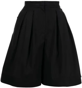 High-Waisted Knee-Length Shorts