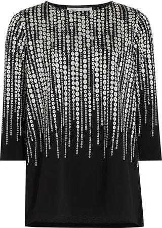 Party Pearls Knit Easy Tunic