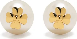 Faux-Pearl Stud Earrings