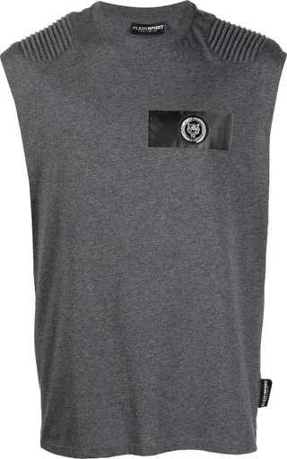 tiger-head motif T-shirt
