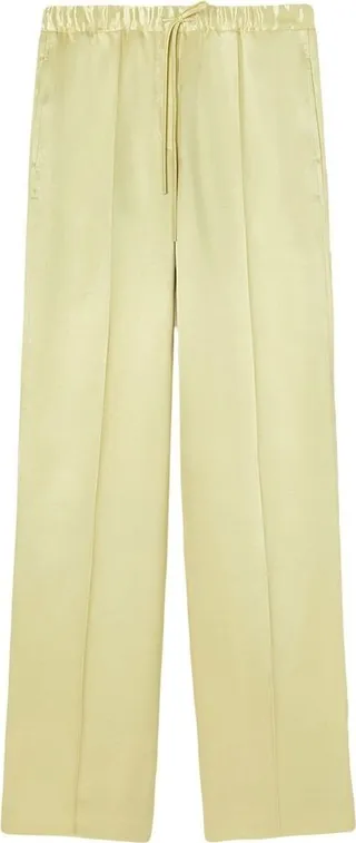 Glossy-Finish Trousers