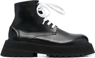 Micarro leather platform ankle boots