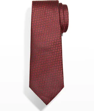 Men's Parquet Silk Tie
