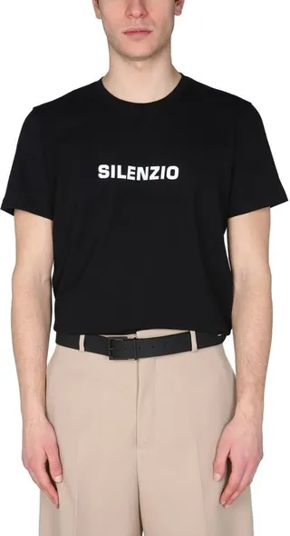 Aspesi Silenzio Logo Print T-Shirt