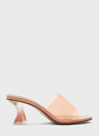 Transparent Interest Heel Sandals